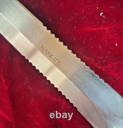 Gerber Mark II Combat Knife Commando Dagger With Sheath Vintage 1991 Excellent