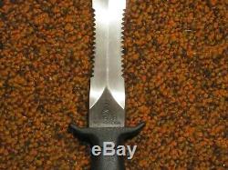 Gerber Mark II combat double serrated survival knife with original sheath 1978