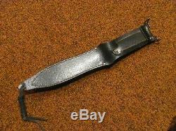 Gerber Mark II combat double serrated survival knife with original sheath 1978