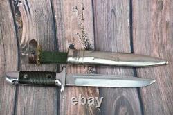 German Bulgarian Combat Trench Fighting Knife K98 Remake Dagger With Scabbard