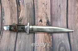 German Bulgarian Combat Trench Fighting Knife K98 Remake Dagger With Scabbard