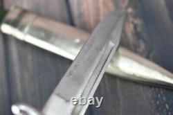 German Bulgarian Combat Trench Fighting Knife K98 Remake Dagger With Scabbard