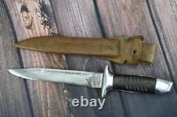 German Bulgarian Combat Trench Knife K98 Remake Dagger With Scabbard Ww2 Wwii