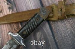 German Bulgarian Combat Trench Knife K98 Remake Dagger With Scabbard Ww2 Wwii