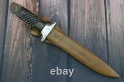 German Bulgarian Combat Trench Knife K98 Remake Dagger With Scabbard Ww2 Wwii