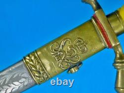 German Germany Antique WW1 Civil Dagger Fighting Knife with Scabbard