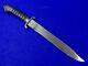German Germany Wwi Ww1 Large Fighting Knife Dagger Short Sword Signed Blade