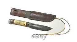 German Hunting Fighting Dagger Knife G. C. Co Solingen Numbered WithSawback Sheath