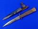 German Wwi Ww2 Combat Boot Knife Fighting Dagger Scabbard