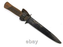 German WWI WW2 Combat Boot Knife Fighting Dagger Scabbard