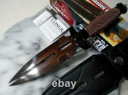 Gil Hibben Hellfyre Damascus Double Shadow Dagger Knife GH0453RD Clip Sheath New