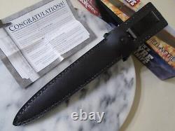 Gil Hibben Hellfyre Damascus Shadow Dual Edge Dagger Fixed Blade Knife GH0441RD