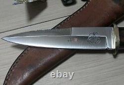 Good product! VINTAGE? 1980s AL MAR BORDER PATROL FIGHTING DAGGER KNIFE WithSHEATH