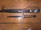 H. G. Long V-42 Dagger Made In Sheffield England With Sheath No Box New Condition