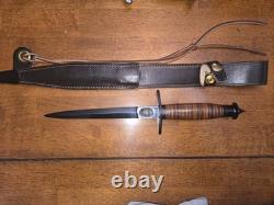 H. G. Long V-42 Dagger Made In Sheffield England With Sheath No Box New Condition