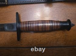 H. G. Long V-42 Dagger Made In Sheffield England With Sheath No Box New Condition