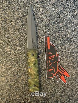 Half Face Blades Combat Dagger custom fixed blade knife W Kydex sheath