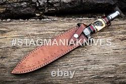 Hand Forged Damascus Steel Hunting Commando Battle Ready Dagger Knife