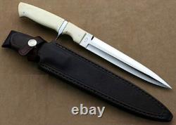 Hand Forged J2 Steel Loveless Style Big Bear Sub-Hilt Fighter Dagger Knife
