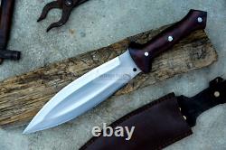 Hand-Forged Smatchet Dagger-Large hunting knife-camping knife-tactical-combat