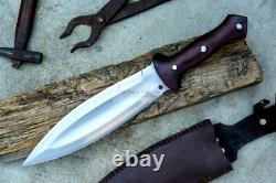 Hand-Forged Smatchet Dagger-Large hunting knife-camping knife-tactical-combat