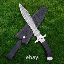 Hand Forged Steel Spike Athame, Heavy Twisted Steel Dagger, Ritual Hunting Knife