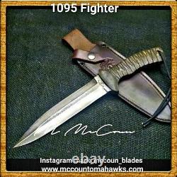 Hand Made 1095 Fighting Dagger Knife By Mark Mccoun