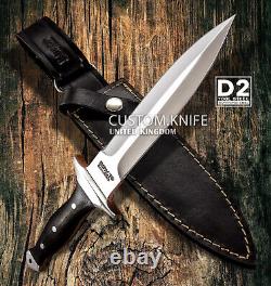 Hand Made By Impact Cutlery Rare D2 Custom Full Tang Boot Knife Dagger