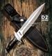 Hand Made By Impact Cutlery Rare D2 Custom Full Tang Boot Knife Dagger