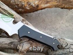 Handmade 14 Spring Steel Boot Dagger Fixed Blade Hunting Bowie Knife