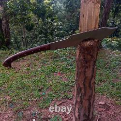 Handmade 28HAMALIYA WOOD SPLITTER KNIFE with LEATHER SHEATH