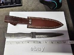 Handmade All Damascus Dagger With Sheath