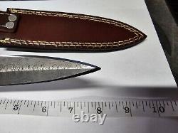 Handmade All Damascus Dagger With Sheath