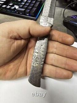 Handmade All Damascus Dagger With Sheath