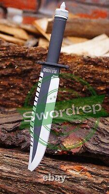 Handmade Boot Dagger Survival Fixed Bowie Camping Hunting Knife