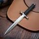 Handmade Carbon Steel Hunting Dagger Survival Boot Knife Combat Toothpick Dagger