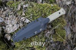 Handmade Custom Dagger Tactical Knife Inquizitor Micarta Lkw