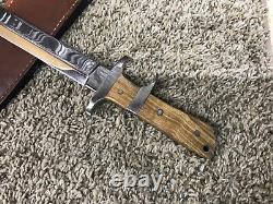 Handmade Custom Maple Handle Sub Hilt Fighting Knife By Ray Richards USA