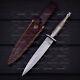 Handmade D2 Steel British Commando Tactical Hunting Dagger Knife With Sheath