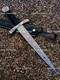 Handmade Damascus Steel Hunting Dagger Survival Boot Knife Full Tang Combat