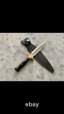 Handmade Dagger Knife Custom Stainless Steel Combat Hunting Knife With Sheath