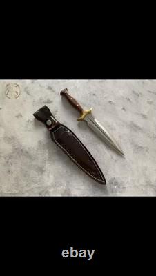 Handmade Dagger Knife Custom Stainless Steel Combat Hunting Knife With Sheath