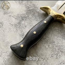 Handmade Dagger Knife Custom Stainless Steel Combat Hunting Knife With Sheath