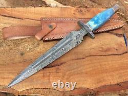 Handmade Damascus Dagger Knife is Simple, Stylish & Light Weight