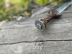 Handmade Gift Carbon Steel Highlanders Age of Sail Scottish Dirk Dagger Knife