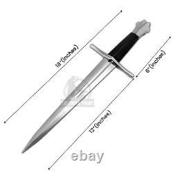 Handmade Gothic Dagger Knife, Medieval Dagger Knife, Viking Dagger Knife +Sheath