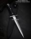 Handmade J2 Steel Hunting Battle Ready Outdoor Camping Bull Horn Dagger Knife