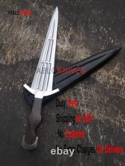 Handmade J2 Steel Hunting Cinquedea Replica Italian Dagger
