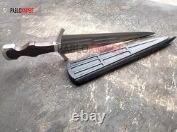 Handmade J2 Steel Hunting Cinquedea Replica Italian Dagger