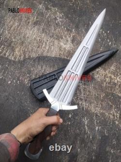 Handmade J2 Steel Hunting Cinquedea Replica Italian Dagger